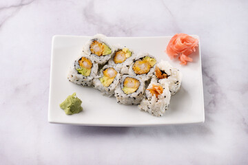 Maki California crevette panée