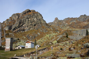Buildings and structures in the Alpine region where electricity is generated through dams and...