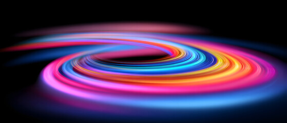 Modern abstract blue and purple circles background, abstract technology background