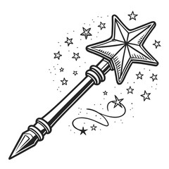 Magic-wand-silhouette