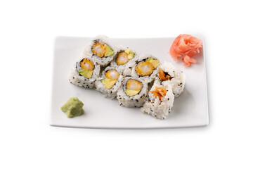 Maki California crevette panée