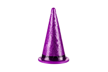 Textured Purple Cone With Black Band