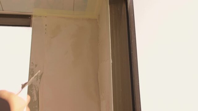 The Wall Repair Process Involves Properly Using Spackling Paste for a Quality Finish