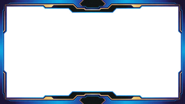 Futuristic Digital Frame Design for Streaming and Gaming Interfaces.