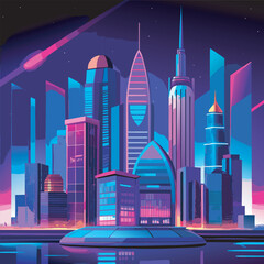 Neon Future City
