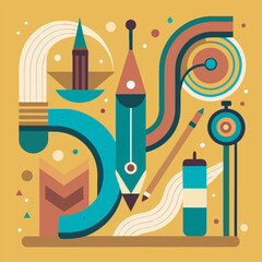 Creative Process Abstract