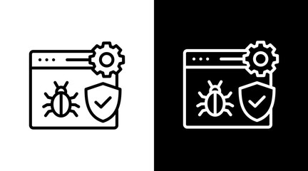 Debugging Process  White Icon Set Design