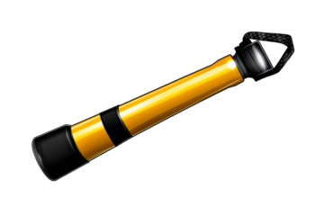 Yellow and Black Safety Baton with Strap