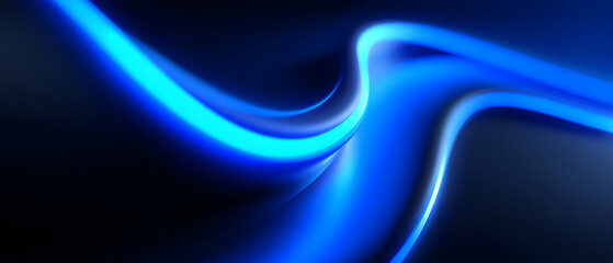 Fototapeta premium Abstract tech blue light futuristic background