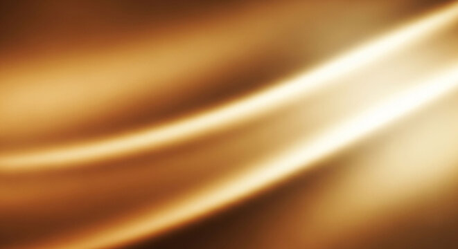 Elegant Gold Silk Texture Abstract Background with Light Streaks
