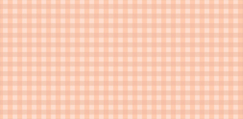 Gingham seamless pattern, light pastel checkered vector background
