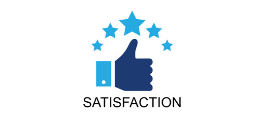 Five stars customer product review feedback icon, 5 star rating service satisfaction good quality isolated vector flat icon