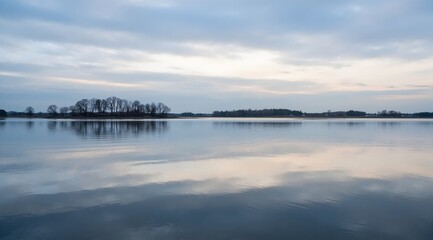 sunset over the river