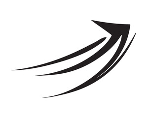 Dynamic Diagonal Arrow Growth Progress Speed Momentum Vector Illustration Graphic Icon Symbol Design Element Isolated on White Background for Business Finance Technology and Innovation Concepts