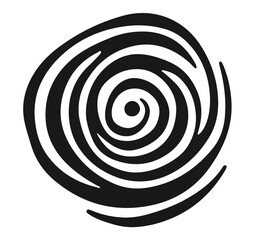 Abstract Circular Swirl Pattern Black and White Spiral Vortex Background Graphic Design Element Vector Illustration for Modern Art Prints Posters and Digital Media