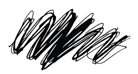 Hand Drawn Scribble Sketch Design Element Isolated on White Background for Creative Projects, Abstract Illustration, Modern Art, Graphic Design, Backgrounds, Textures, and Decorative Purposes