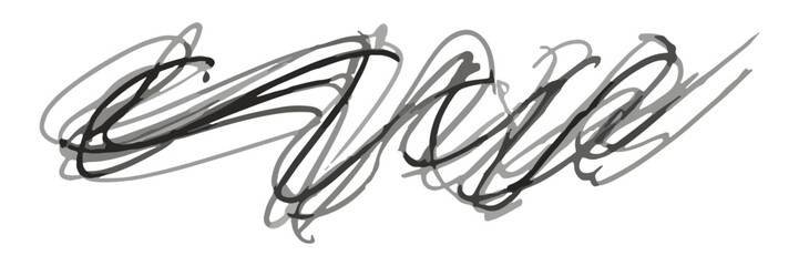Abstract Scribble Sketch Lines Messy Doodle Graffiti Vector Illustration Isolated on White Background Design Element for Banner Poster Card and Textile Design