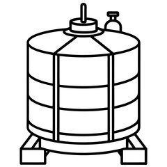 Large industrial tank