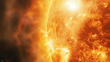 A cosmic event with a bright and fiery explosion of a dying star.