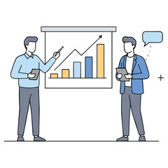 Business Presentation vector illustration
