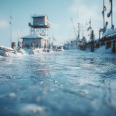 Captivating Icy Winter Lanscapes: Images of Snow, Frst, and Frozen Beauty in Srene Cold Weather Settings