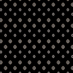 Small Embroidery Floral Buti Seamless Pattern on Black Fabric seamless geometric patterns