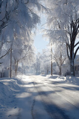 Captivating Icy Winter Lanscapes: Images of Snow, Frst, and Frozen Beauty in Srene Cold Weather Settings