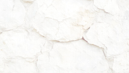 Fototapeta premium Brick painted white wall with delicate shadows, can be used for texture or background