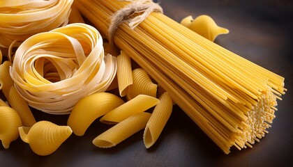 close up of pasta for food advertising