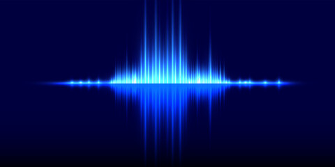 Abstract blue light rays explosion effect background