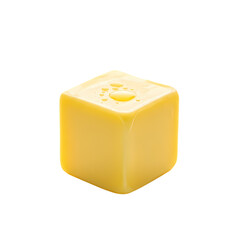 Delicious butter cube melting in warm sunshine light