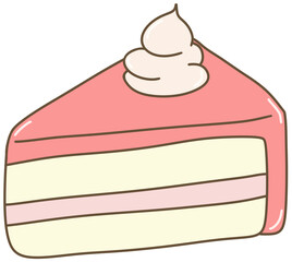 Cute cafe elements with hand draw useful for sticker note, planner or journal