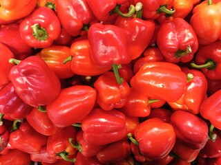 red and yellow peppers