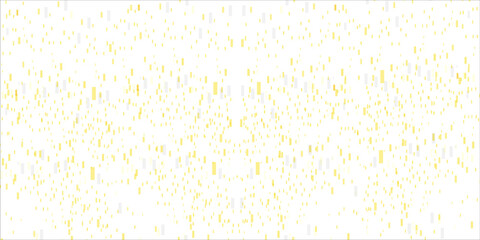 Yellow confetti seamless pattern. Golden glitter dot repeating background. Gold polka dot repeated wallpaper. Celebration Christmas, New Year or birthday party decoration. Vector backdrop