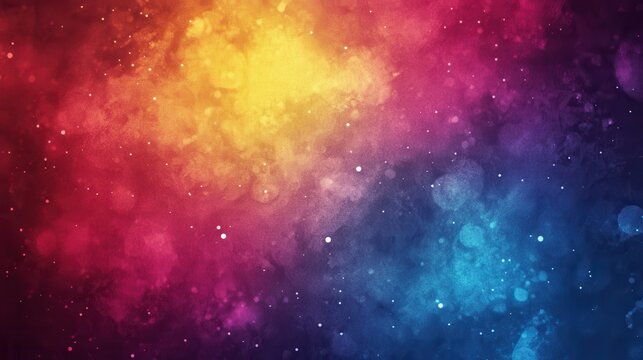 An abstract blend of vibrant colors with glittering particles