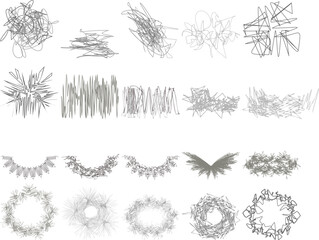 A set of graphic elements for design