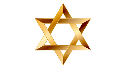 Star of David, a vector logo in the form of an isosceles triangle