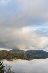 兵庫県朝来市の竹田城と雲海