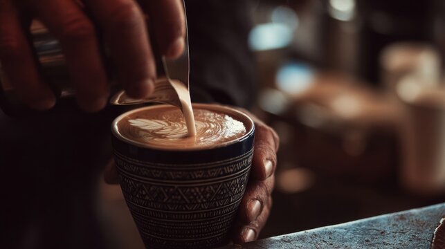 Mastering barista skills espresso crafting and latte art techniques at a local coffee shop focused on quality and community