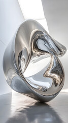 Ethereal Harmony: A Stunnig Dance of Metallic Reflecions and Nature