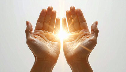 Hands Holding Light