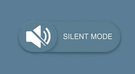 A visual representation of a silent mode toggle button with a speaker icon.