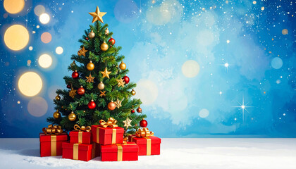 Christmas Tree and Gifts