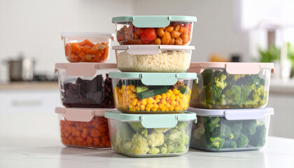 Food Storage Containers Stacked