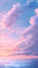 Tranquil Dawn: A Soothing ymphony of Pastel Horizonsand Serene Reflections
