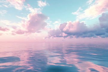 Tranquil Dawn: A Soothing ymphony of Pastel Horizonsand Serene Reflections