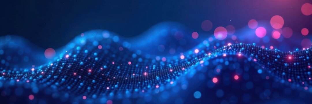 Abstract blue dot pattern Digital summer tech backdrop , blue, gradient, dots