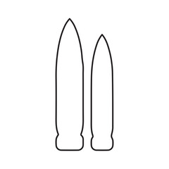Bullet outline shapes