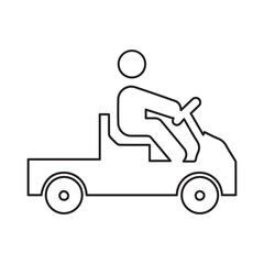 Driving Car Pictogram