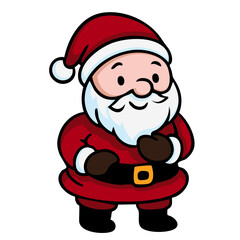 Weihnachtsmann zupft sich den Bart Icon